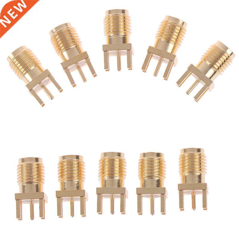 10pcs 1.6mm SMA Female Solder Nut Edge PCB Clip Straight Mou