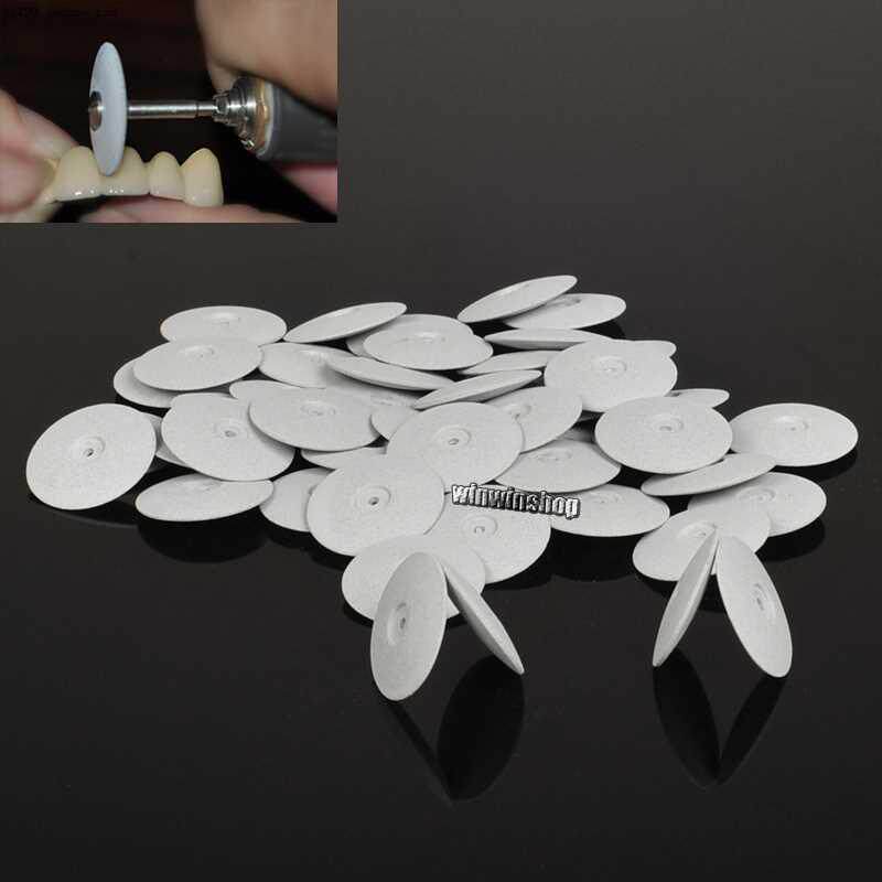 50pcs Dental Lab Polishing Wheels Burs Silicone Polishers Di