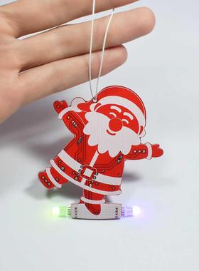 DIY Snt Clus Christms Decortion Ornment Music Kit with