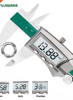 Digital Display Stainless Steel Calipers 0-150mm 1/64 Fract
