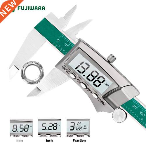Digital Display Stainless Steel Calipers 0-150mm 1/64 Fract