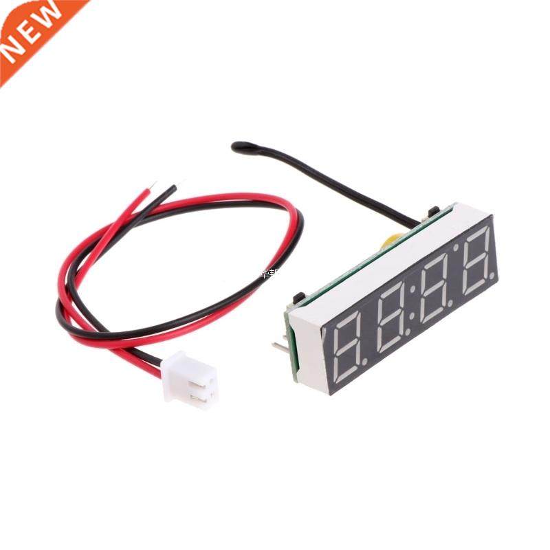 Digital Car LED Electronic Clock Time Temperature Voltage 3