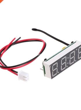 Digital Car LED Electronic Clock Time Temperature Voltage 3