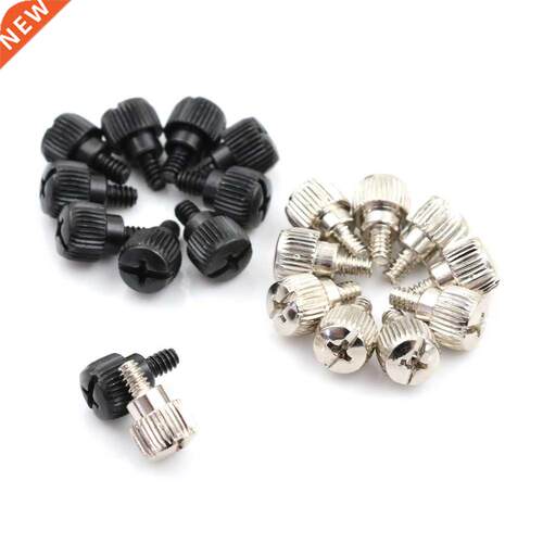 10pcs M3.5 6 #-32 Computer Case Screws Black Or Nickel Compu