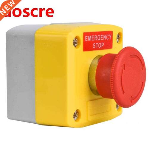 Red Sign Emergency Stop Push Button Switch IP65 Waterproof S