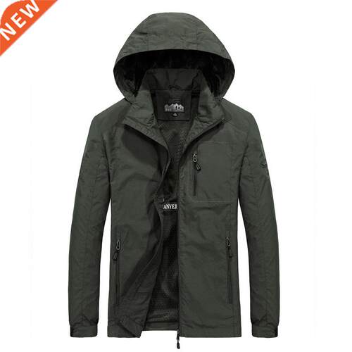 Men's Windbreaker Jackets Waterproof Windshield Jacket M