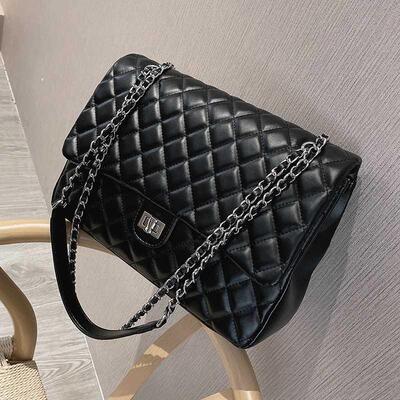 High quality rhombic chain bag women	s bagnew ndy fashion