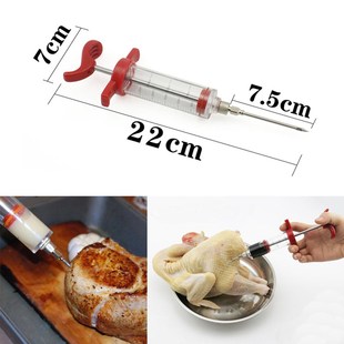 Food Grade Syringe Set BBQ Meat Flavor Injector With Stainle