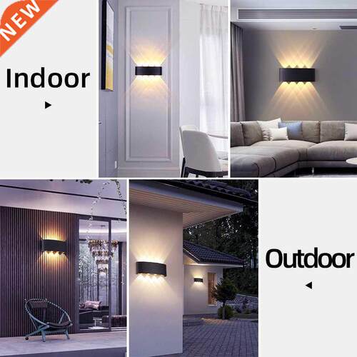 LED Wall Lamps IP65 Waterproof Indoor Outdoor Lighting Alumi