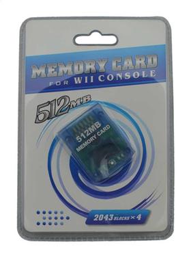 10PCS a lot 4M TO 512M Brand New memory card for Wii Console