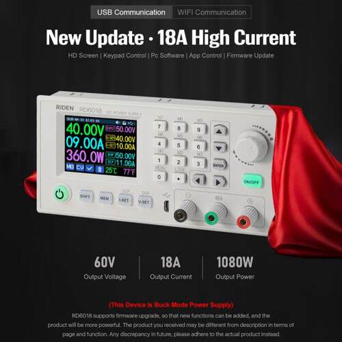 RD6018 18A Smart Constant-Voltage and Constant-Current Direc