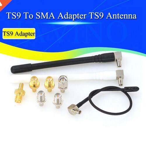 1Pcs RF Coaxial Adapter SMA Female Jack To TS9 Male Plug Sil