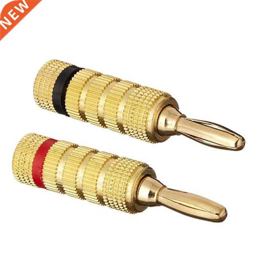 1/2Pair Banana Plug 24K Gold Plated 4mm Banana Connector, Sc