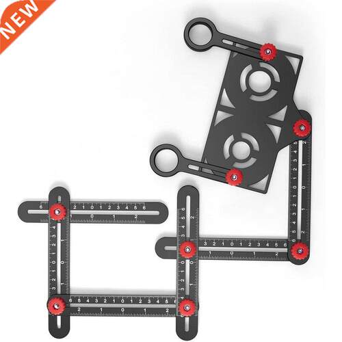 6/12 Side Multi Angle Measurement Ruler Pro 5-Holes Position
