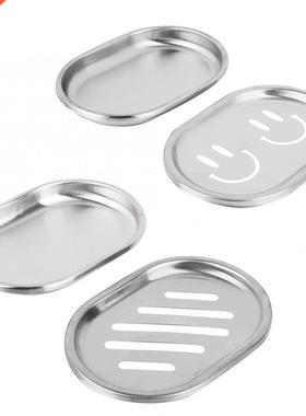 Stainless Steel Double Layer Soap Dish Soap Case Holder Cont