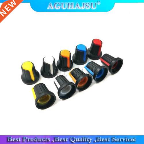 20PCS WH148 potentiometer knob cap Yellow Orange Blue White