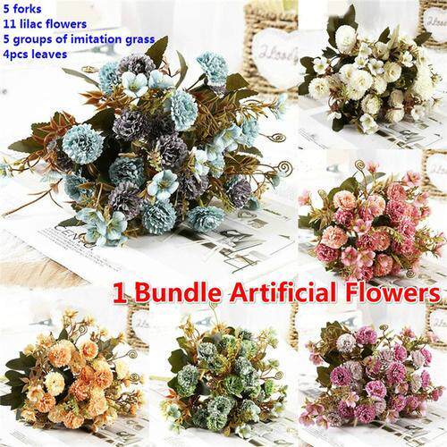 Artfcal Flowers Slk Weddng Holdng Bouquet  New Year