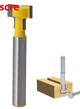 1/2'' T-Slot Cutter Steel Handle Milling Router Bit 1/4'' Sh