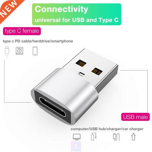 Mini Cable USB (Type A) Male to USB Type C Adapter Female C