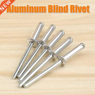 3.2/4/4.8mm Aluminium Open Round Head End Blind Rivets Dome