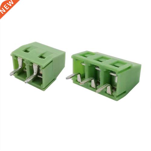 10Pcs Green KF127 Terminals Straight Needle 5.0mm Pitch 2 Pi