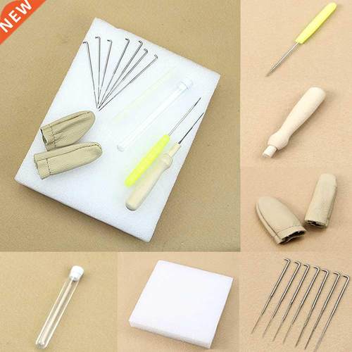 1set Needle Felting Starter Kit Wool Felt Tools Mat + Access