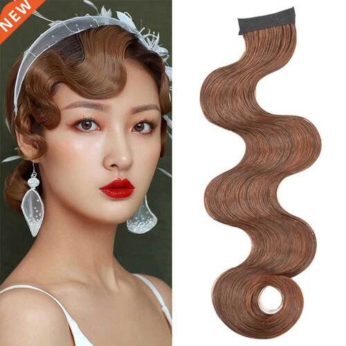 Retro Matte Wavy Hair Piece Hair Extension Cheongsam Fake Ba