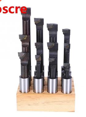 12Pcs Boring Bar Set 18mm F1 Type High Speed Steel CNC Lathe