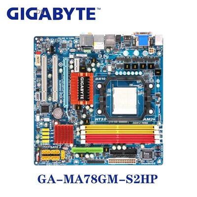 Socket AM2 AM2+ AMD 780G Gigabyte GA-MA78GM-S2HP Mboar