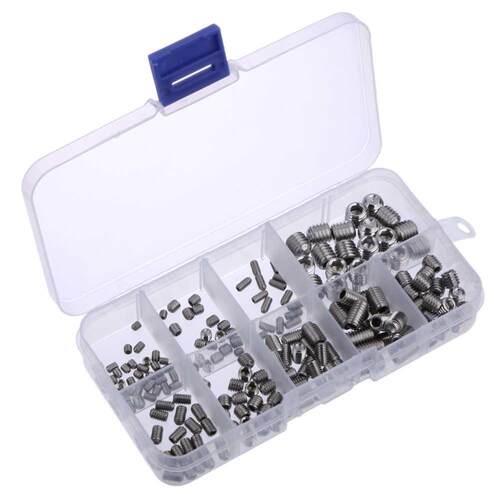 200pcs Allen Head Socket Hex Set Grub Screws Assortment Cup