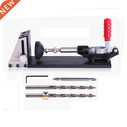 Woodworking Pocket Hole Jig System Guide Crpenter Kit Incli