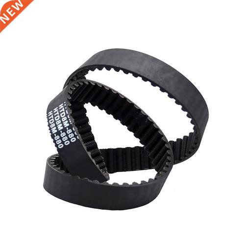 1Pcs HTD 8M-1112 To 8M-1192 Close Loop Timing Belt Black Rub