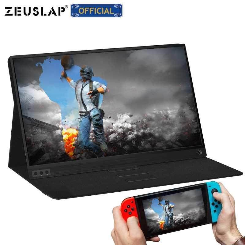ZESLAP thin portable lcd hd monitor 15.6 usb type c hdmi for