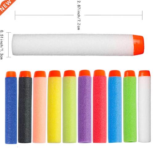 30pc Darts For Nerf Soft Hlow He Head 7.2cm Refill Darts