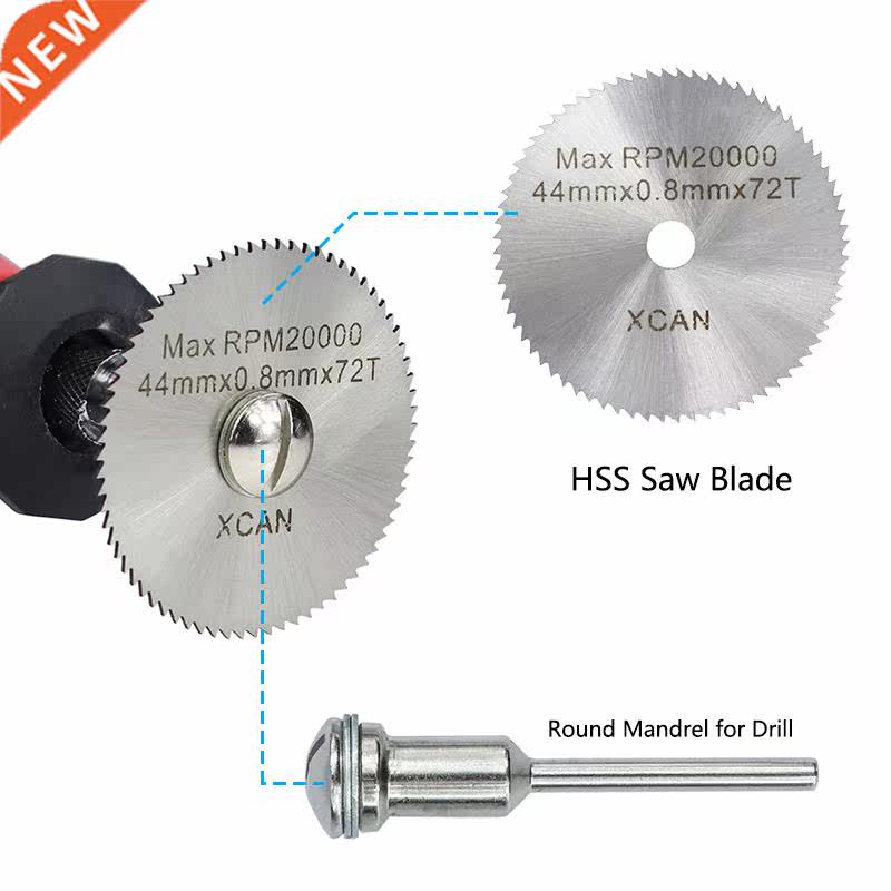 CMCP 60pcs HSS Mini Circular Saw Blade Set Resin Cut-Off Woo