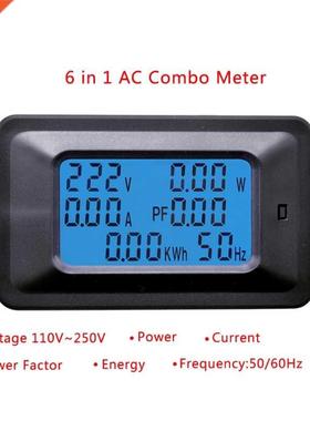 20A/100A AC 110-250V LCD Digital Panel Power Watt Meter Moni