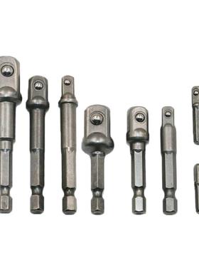 8 Sizes Chrome Vanadium Steel Socket Adapter Power Set Hex S