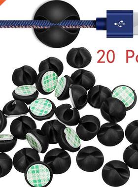 20 Pcs Cable Winder cable Organizer Cable Clip Desk Tidy Org
