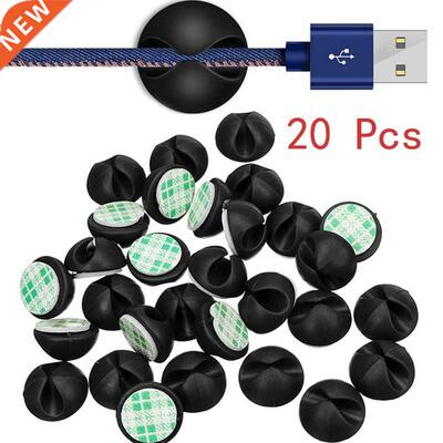 20 Pcs Cable Winder cable Organizer Cable Clip Desk Tidy Org