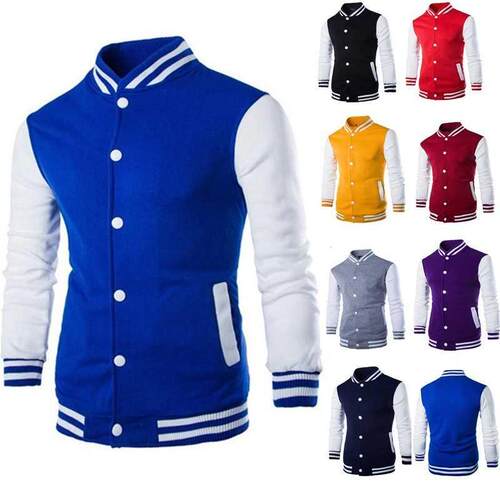Hoodies Men/Boy Baseball Jacket Men Fashion Design Wine Red