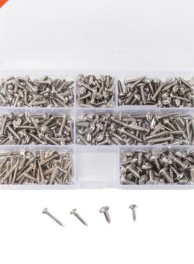 340PCS Box-packed Padded Screws PWA Self-tapping Screws Expa