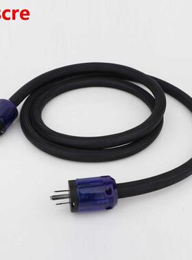 Yter 1Pcs 4N OFC Copper Hifi Audio US Power cord cable hifi