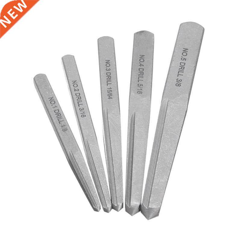 5 Pcs Broken ged Bolt Esy Out Removl Tool Squre Type