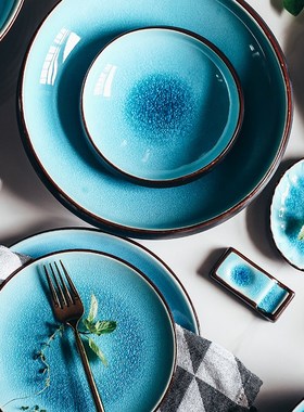 Ice Cracking Glaze Ceramic Tableware Household Dishes Rice