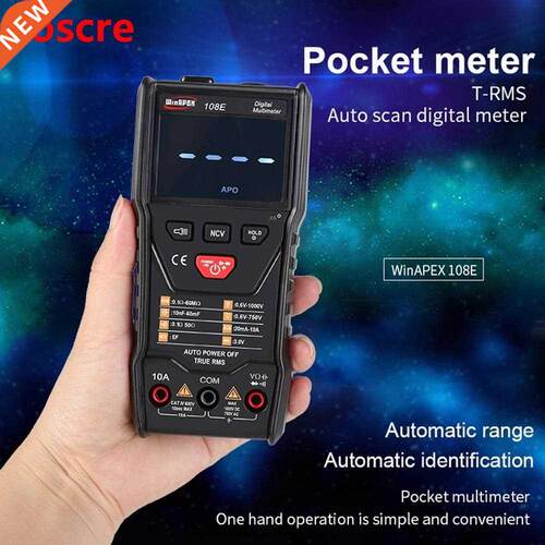 Digital Multimeter Automatic Identification Test AC/DC Volta