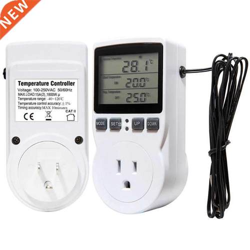 Digital Thermostat Temperature Controller Socket Outlet 16A