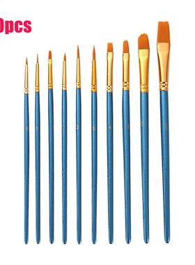 10pcs/set Watercolor Acrylic Oil Craft For Kids Nylon School