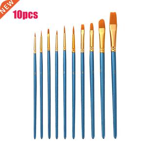 10pcs/set Watercolor Acrylic Oil Craft For Kids Nylon School