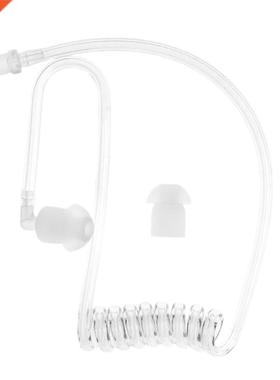 Transparent Coil Acoustic Air Tube Earplug Replacement For R