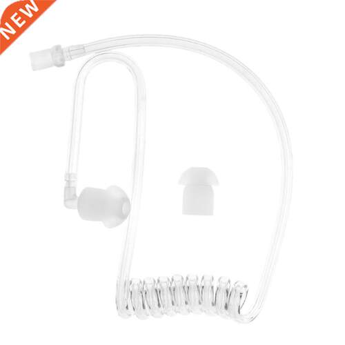 Transparent Coil Acoustic Air Tube Earplug Replacement For R